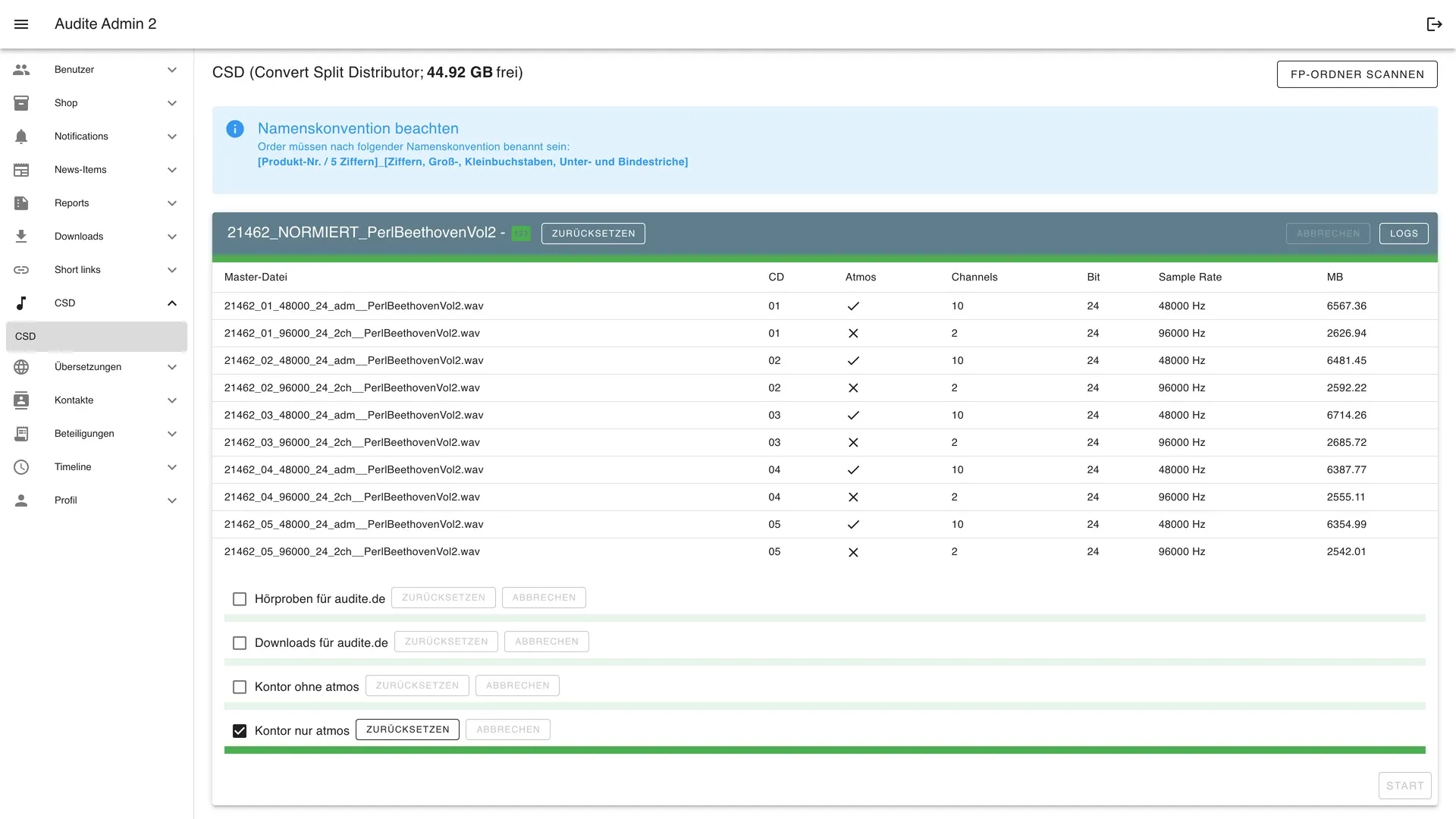 CSD Interface